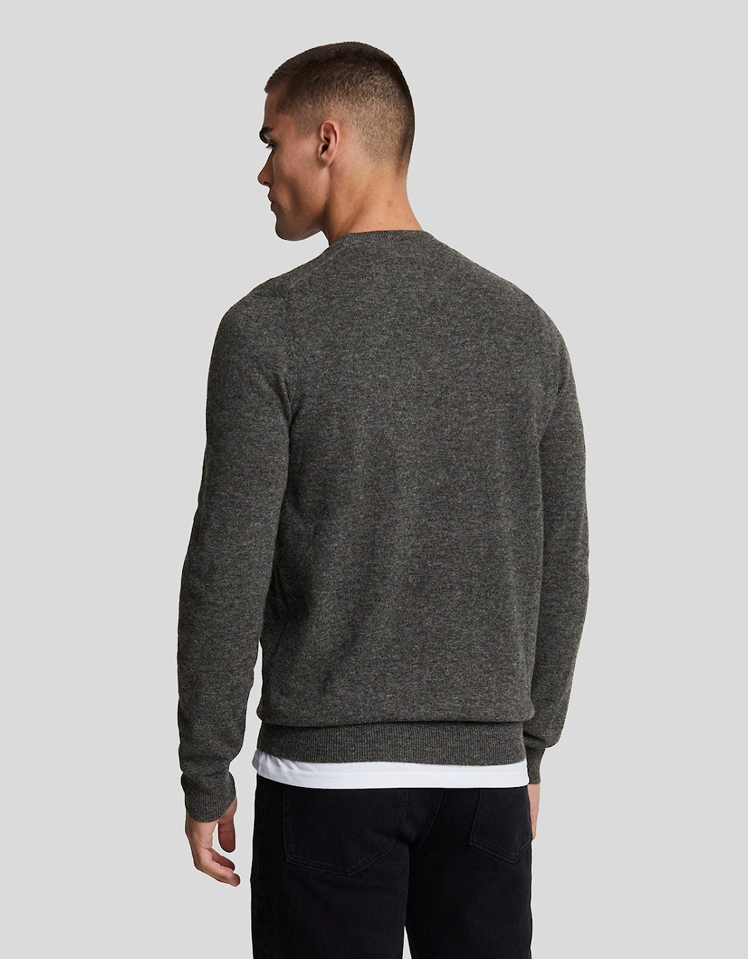 Lambswool Blend Crew Neck Jumper