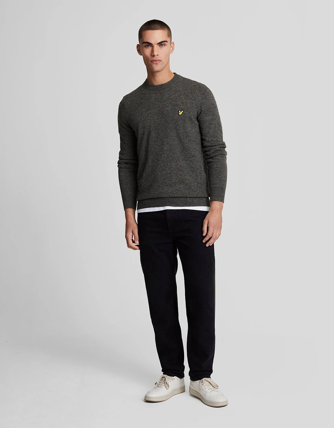 Lambswool Blend Crew Neck Jumper