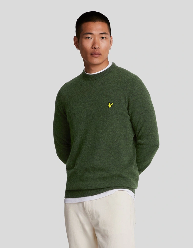 Lambswool Blend Crew Neck Jumper