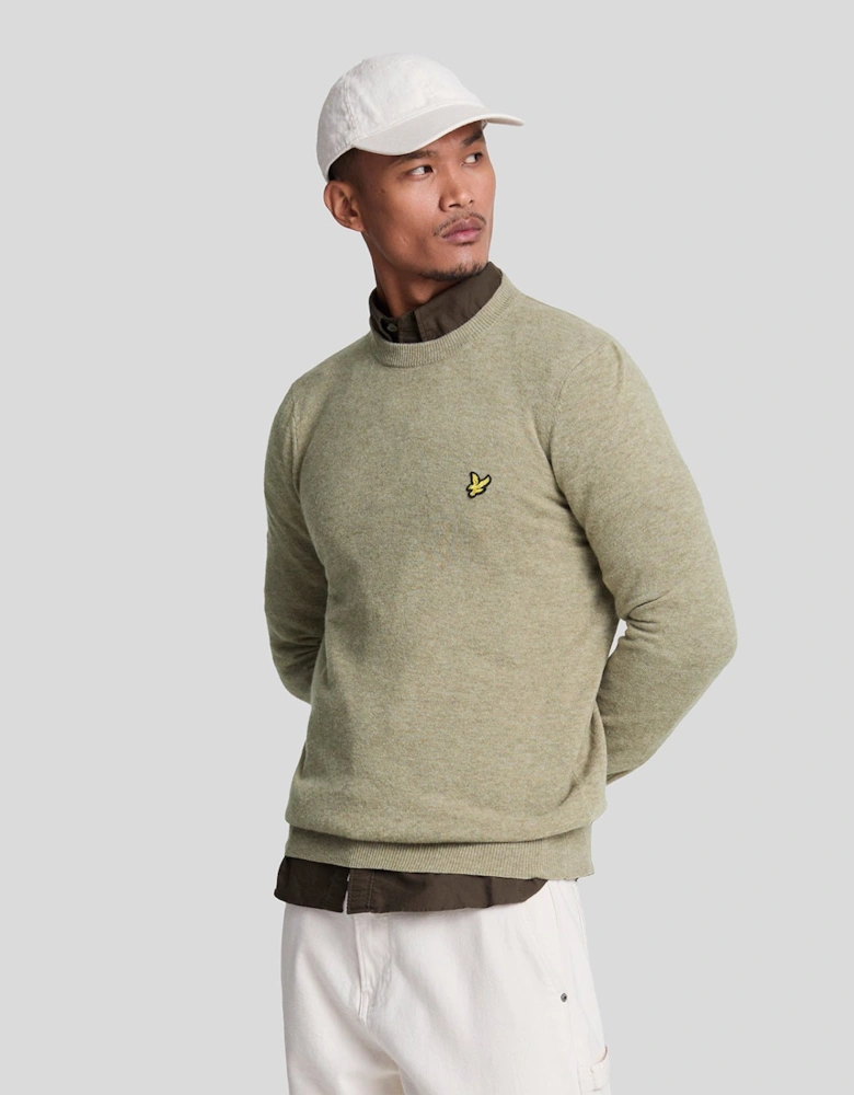 Lambswool Blend Crew Neck Jumper