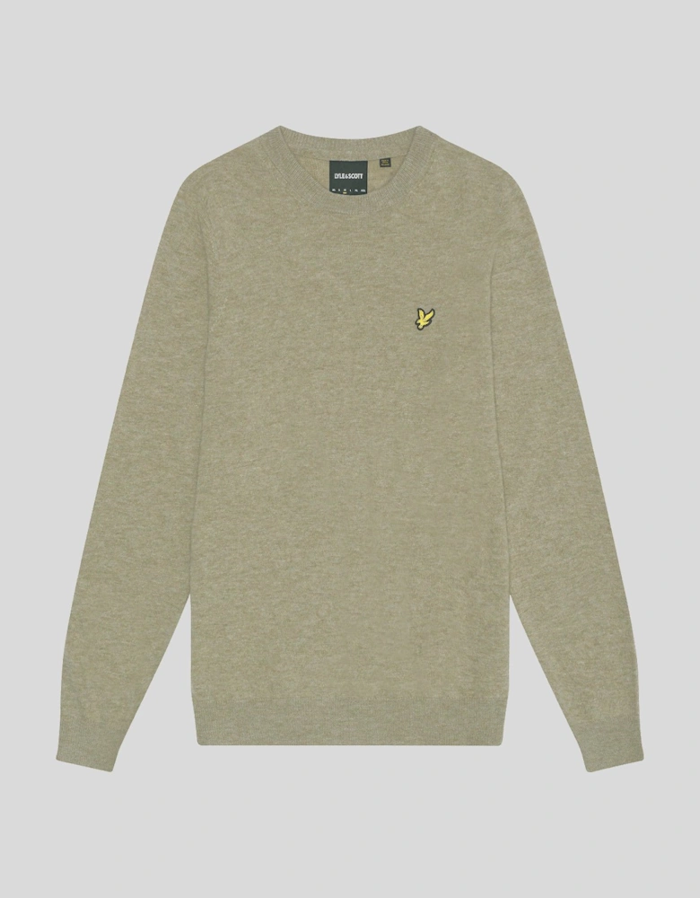 Lambswool Blend Crew Neck Jumper