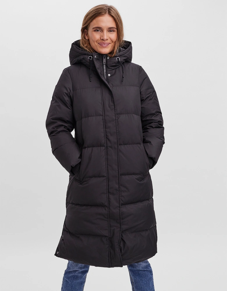 Erica Holly Long Down Jacket Black