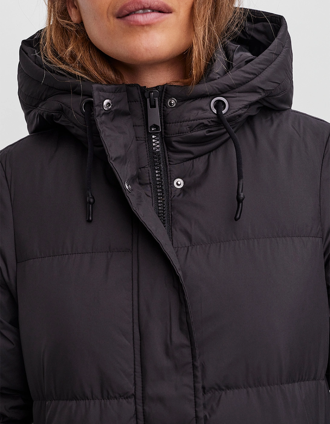 Erica Holly Long Down Jacket Black