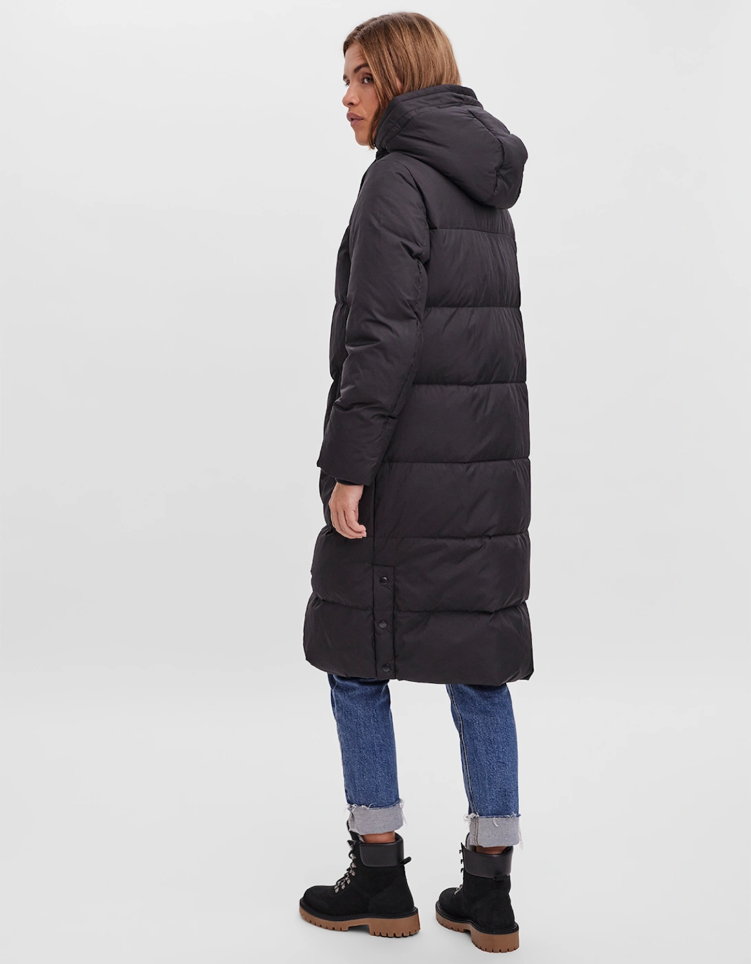 Erica Holly Long Down Jacket Black