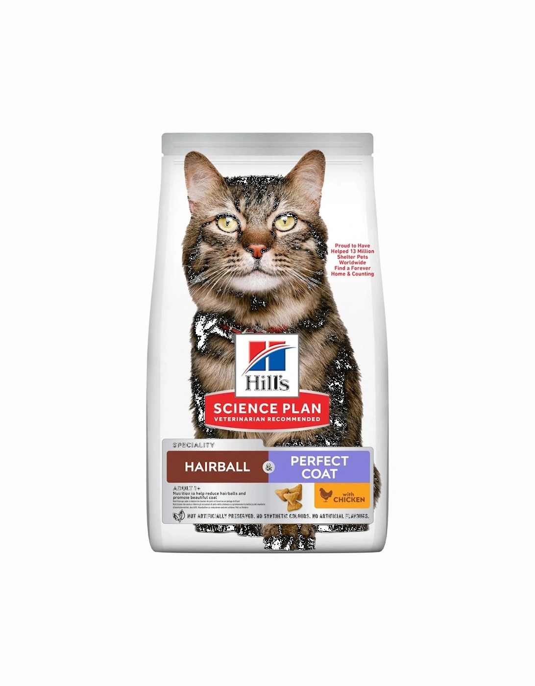 Hill's Science Plan Hairball & Perfect Coat Adult Dry Cat Food with Chicken 1.5kg, 3 of 2