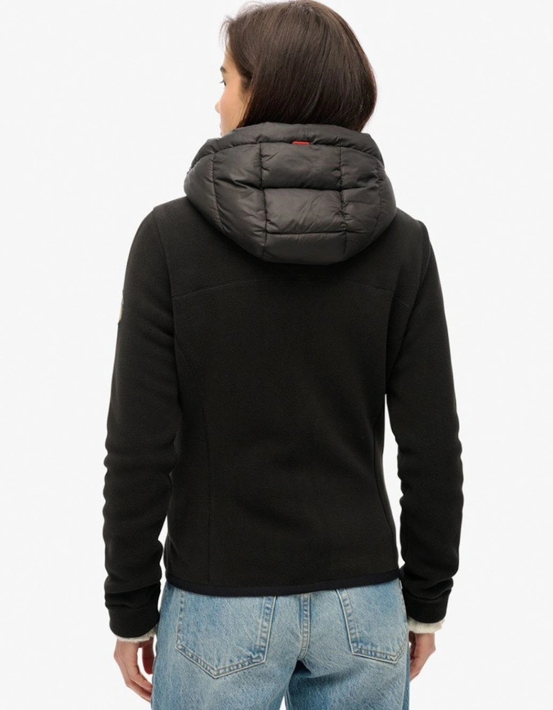 Women's Hooded Storm Fleece Jacket Black