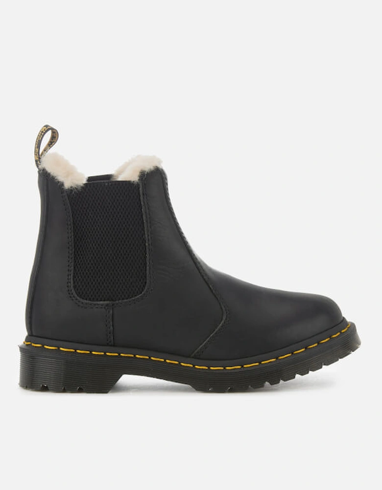 Dr. Martens Women's 2976 Leonore Faux Fur Lined Chelsea Boots - Black