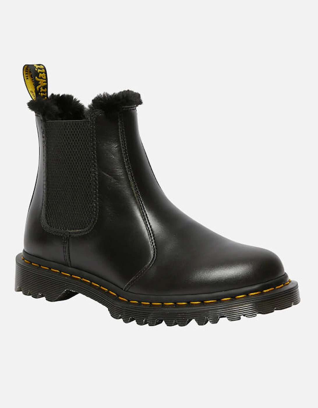 Dr. Martens Women's 2976 Leonore Fur Lined Leather Chelsea Boots - Dark Grey, 2 of 1