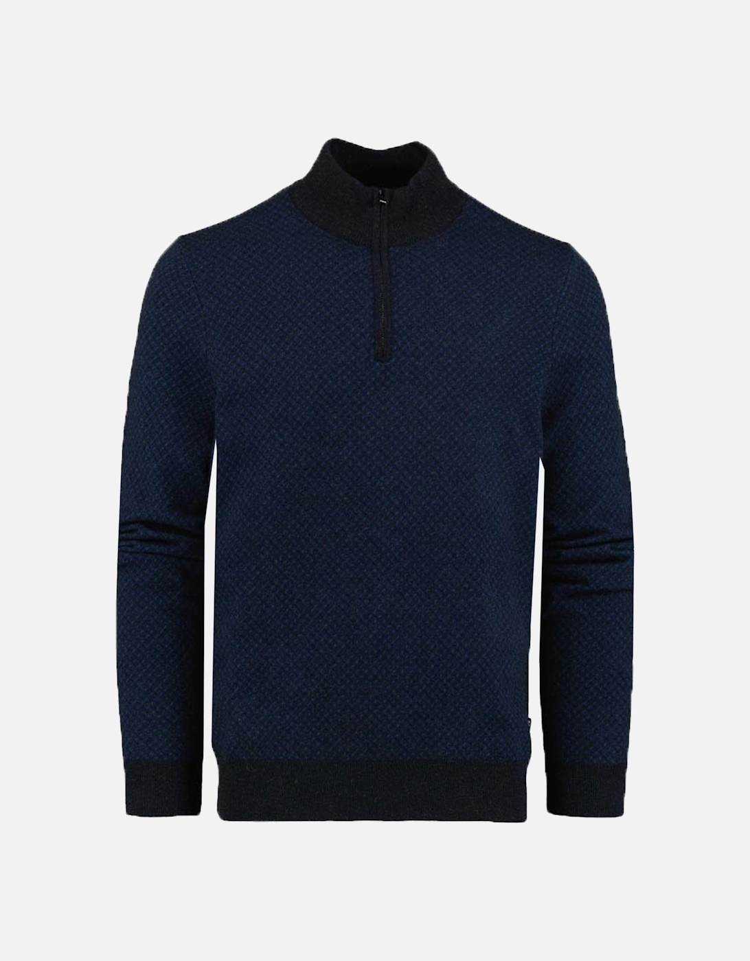 Boss H-eltorino Half Zip Knitwear Dark Blue, 4 of 3