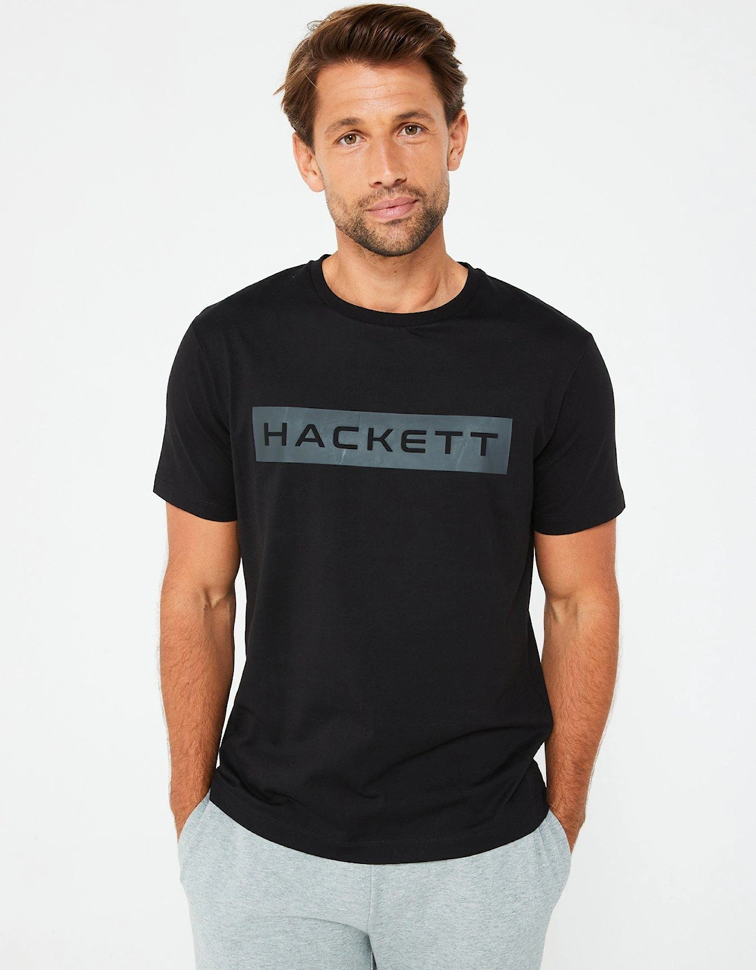 Essential Chest Box Logo T-Shirt - Black, 5 of 4