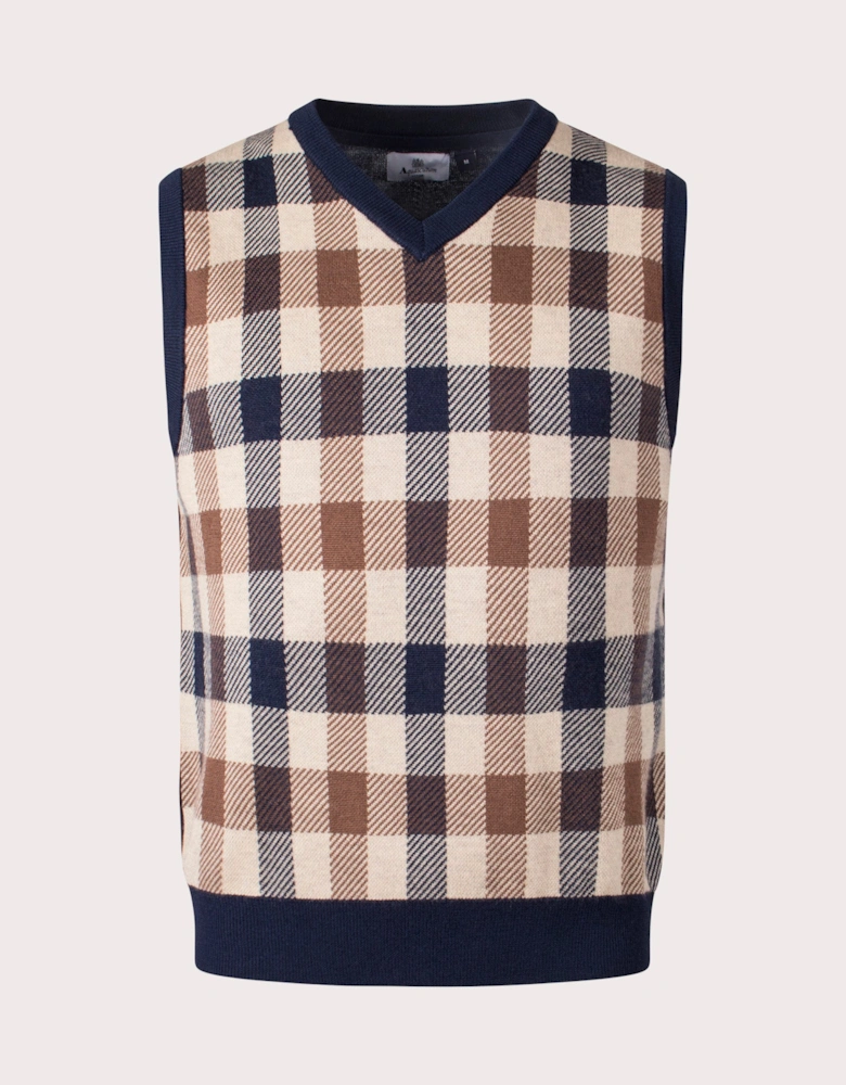 Active Club Check Sweater Vest