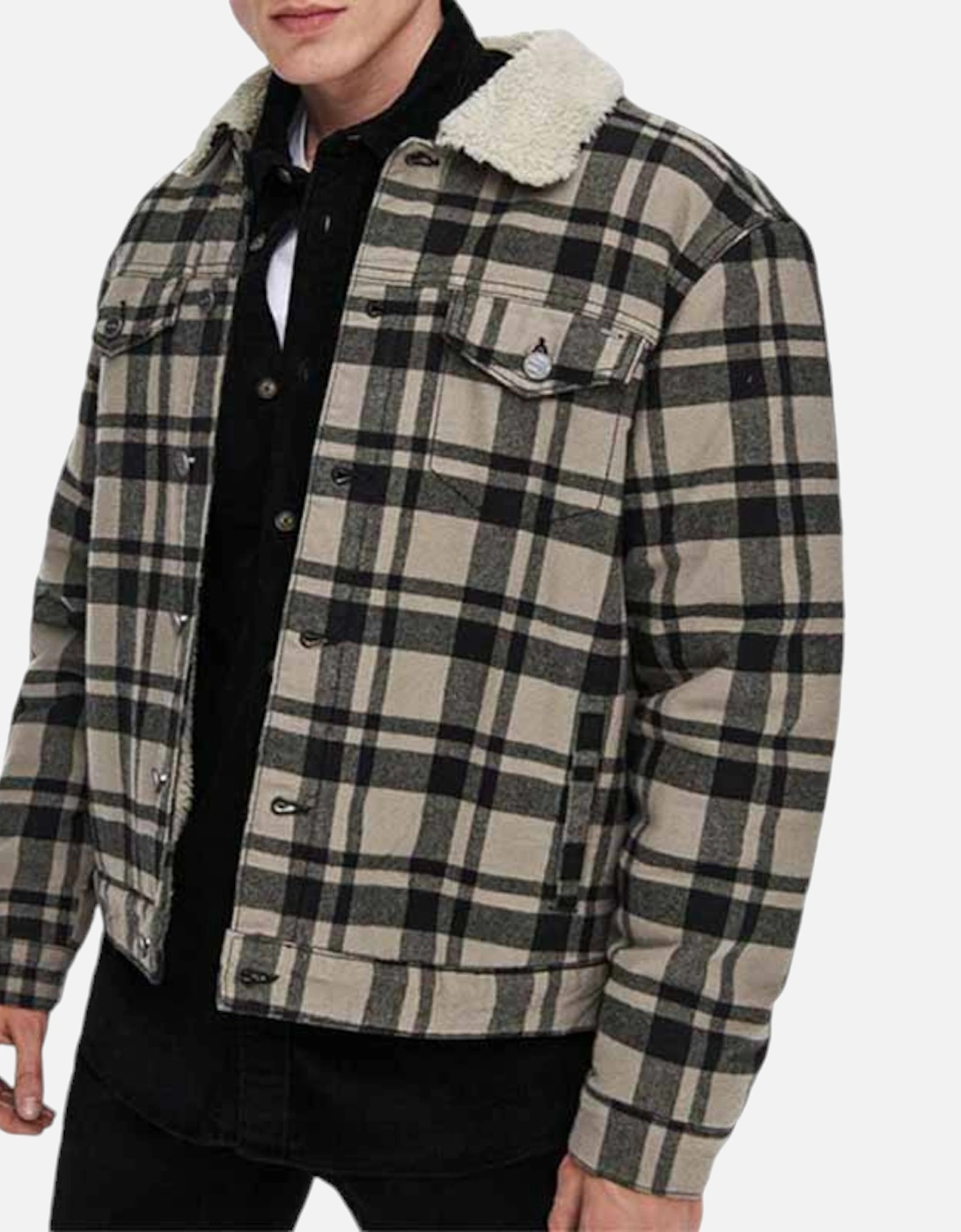 Mens Winter Jacket Fleece Lined Soft Fur Warm Bomber Coat Top Size XS to XL New