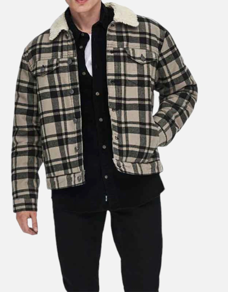 Mens Winter Jacket Fleece Lined Soft Fur Warm Bomber Coat Top Size XS to XL New