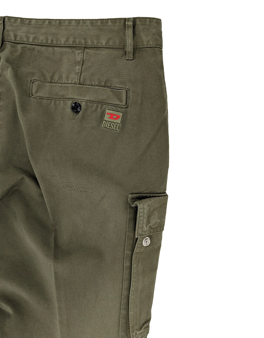 P-COR A10372 Mens Cargo Trousers Regular Fit Tapered Leg Cotton Pant W36