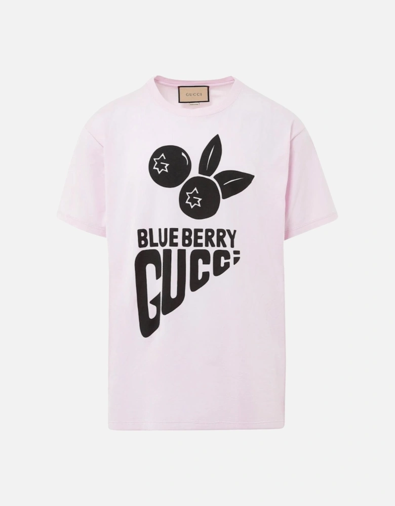 Blueberry Printed T-Shirt in Pink