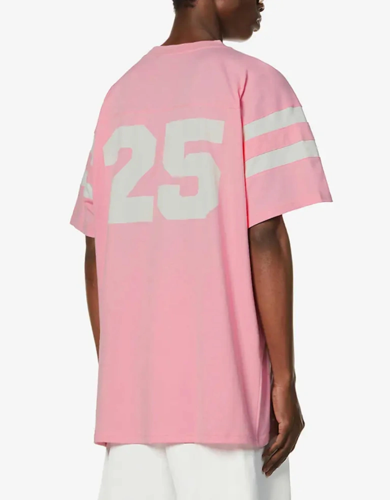 Eschatology 1921 Printed T-Shirt in Pink
