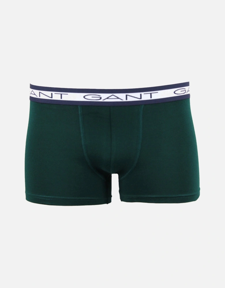 3-Pack Core Boxer Trunks, Deep Forest