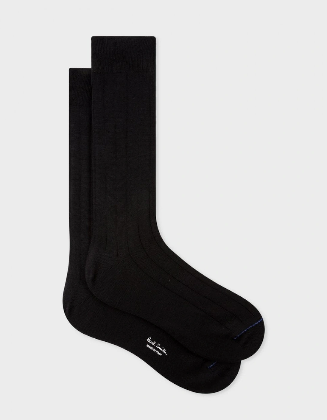 Mens Cotton Blend Ribbed Socks, 4 of 3