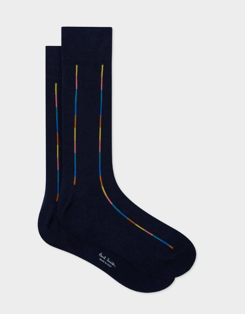 Mens Thin Artist Stripe Socks