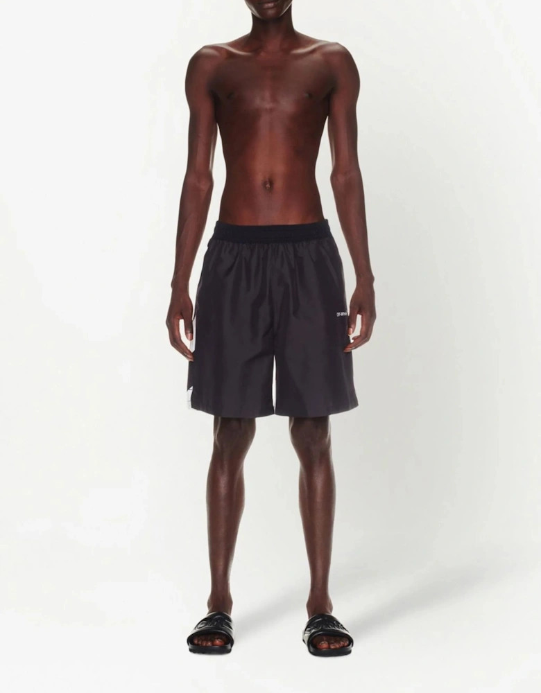 Diag Surfer Swimshorts in Black