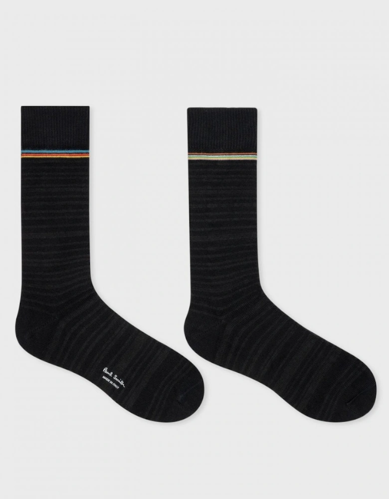 Mens Shadow Stripe Socks