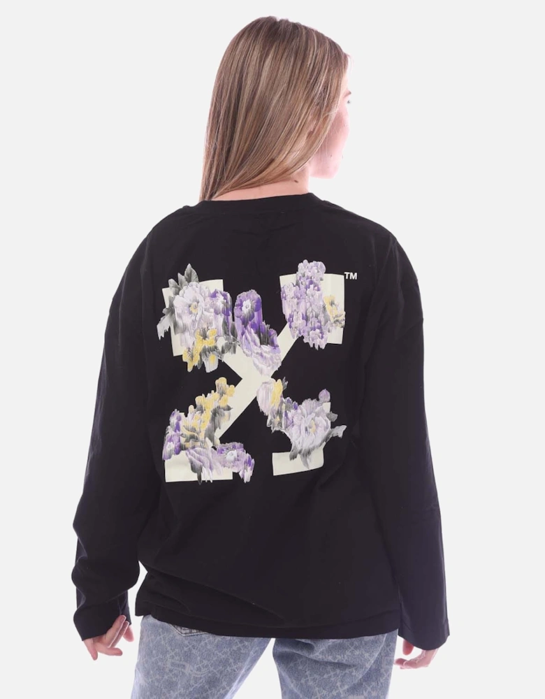 Flower Arrow Long Sleeve Over T-Shirt