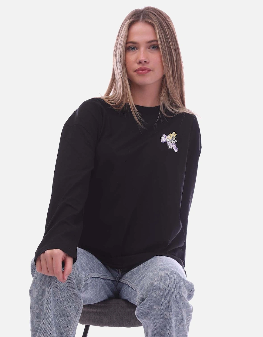 Flower Arrow Long Sleeve Over T-Shirt