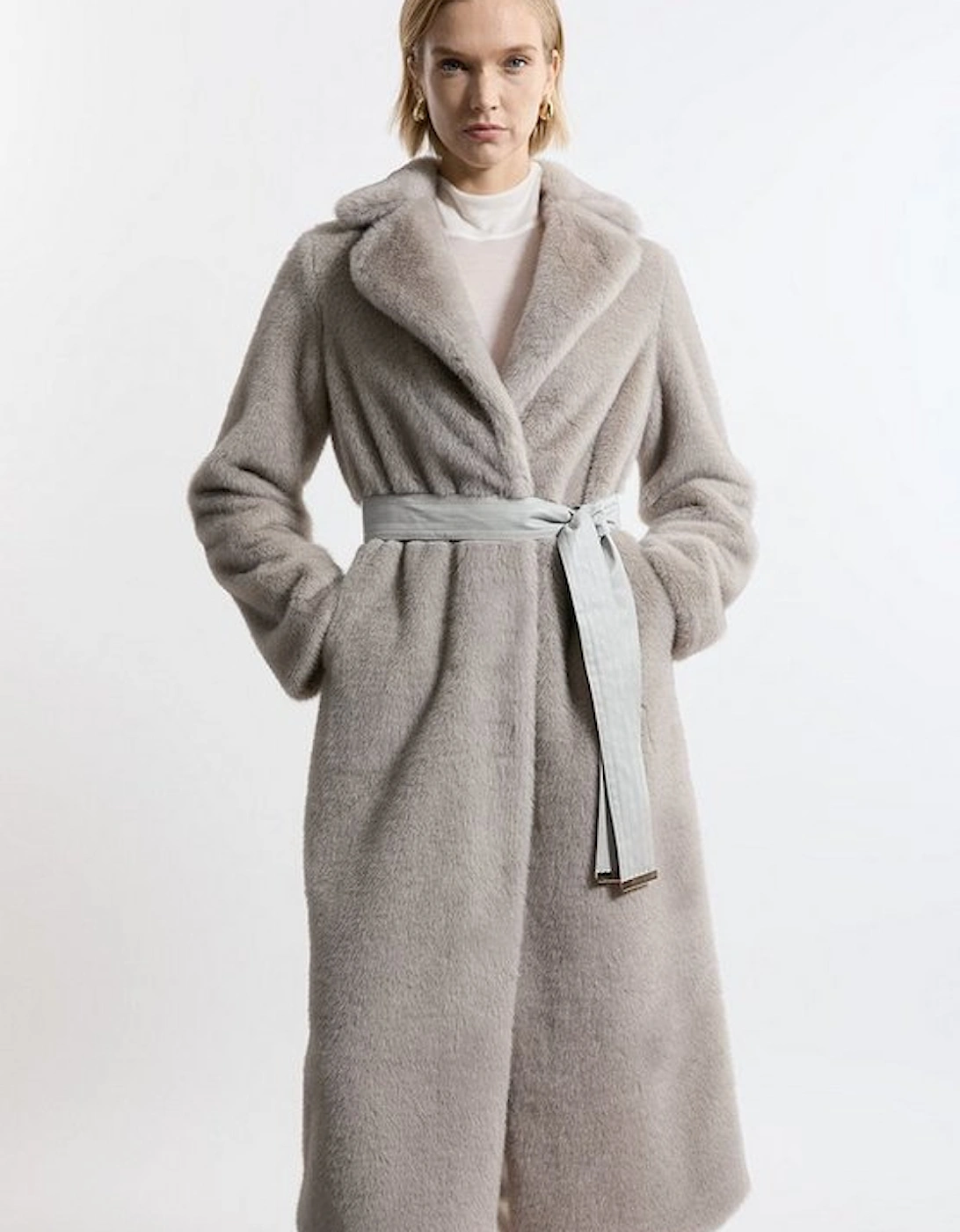 Faux Fur Longline Coat, 5 of 4