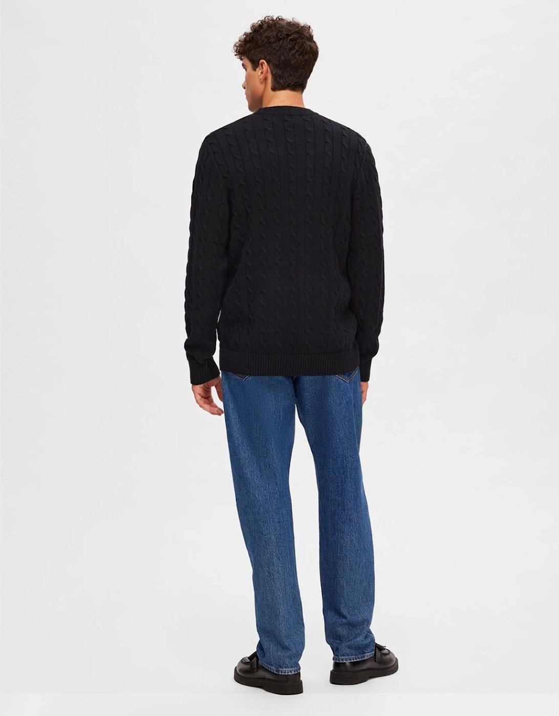 Homme Ryan Structure Crew Neck Black