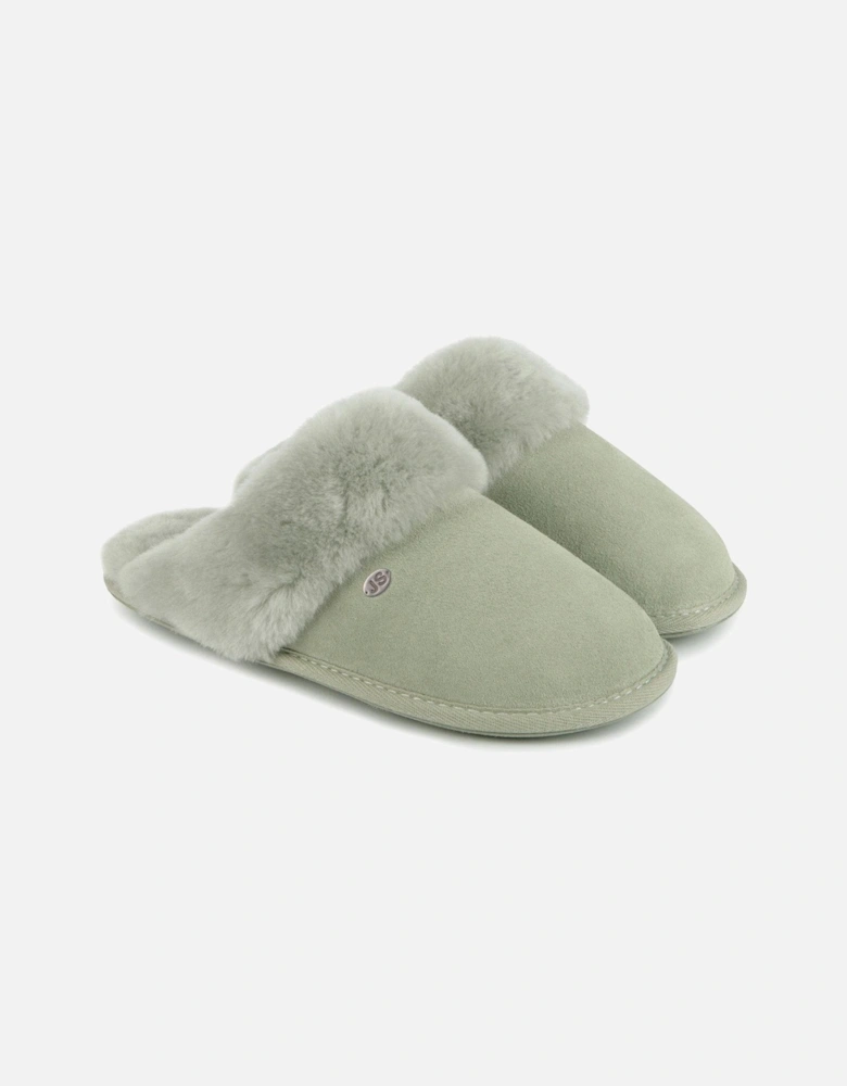 Duchess Mule Slippers - Green