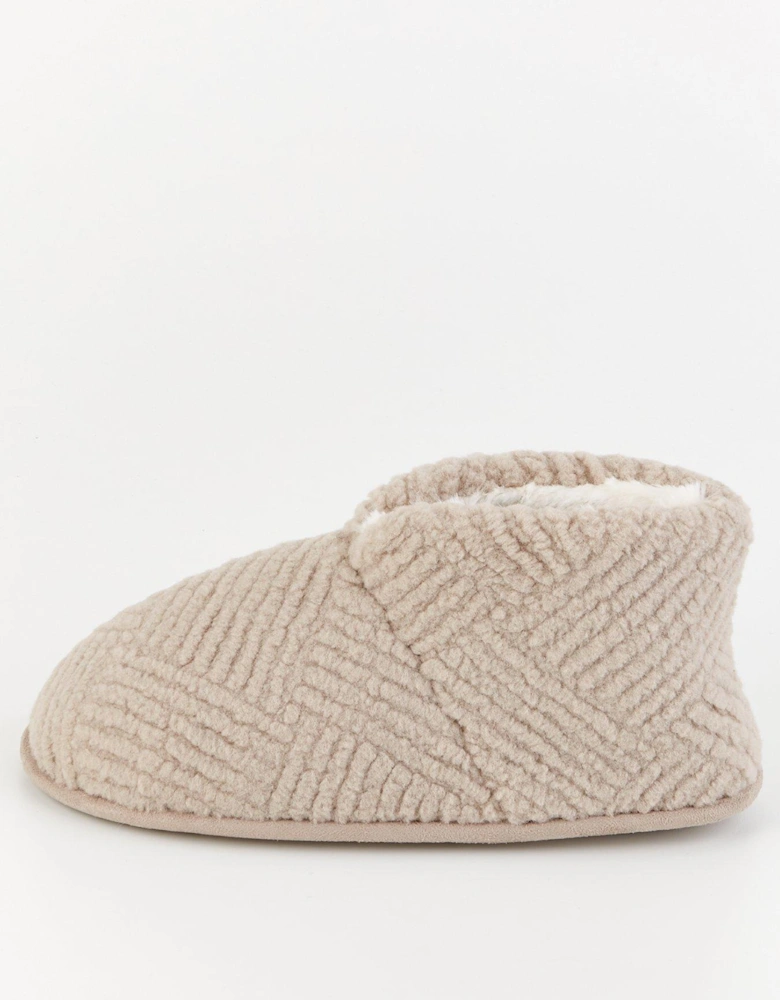 Slipper Boot - Beige