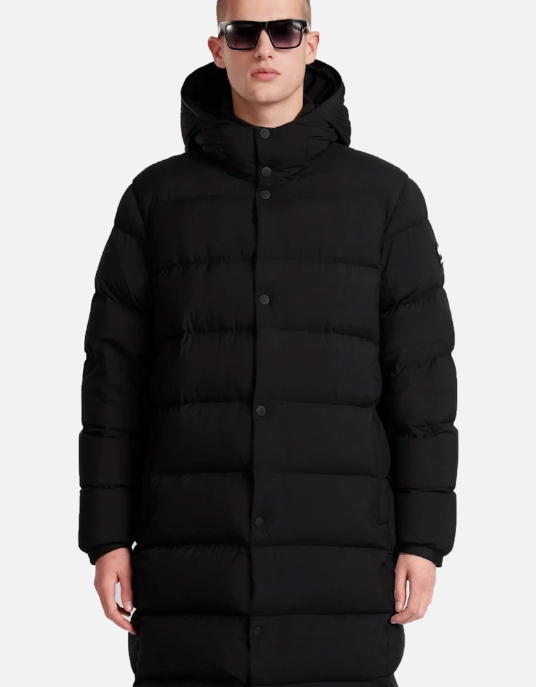 Panorama Long Puffer Jacket Black