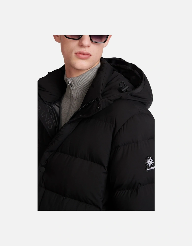 Panorama Long Puffer Jacket Black