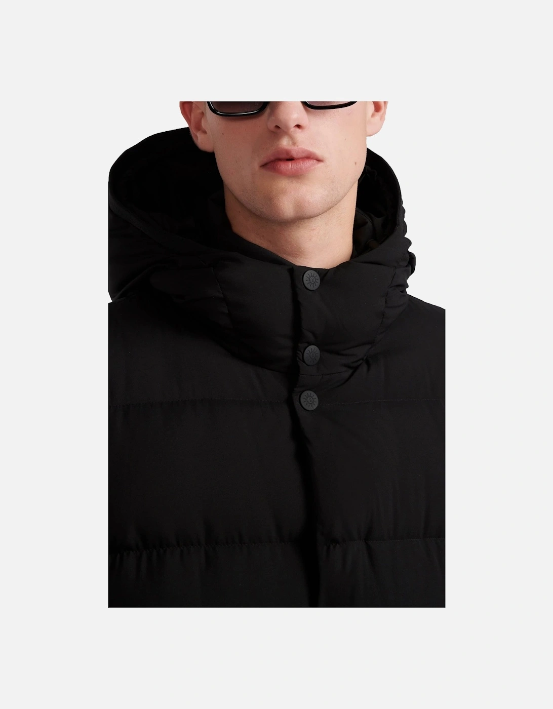 Panorama Long Puffer Jacket Black