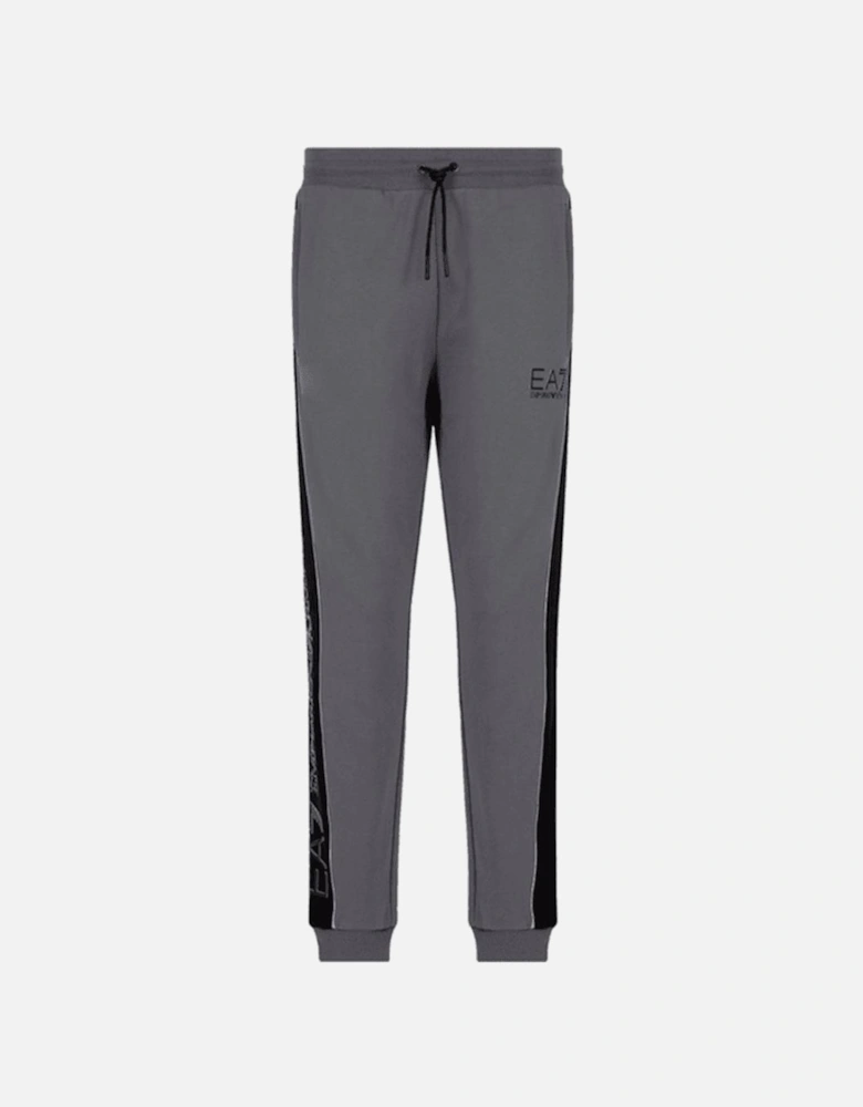 Rubberised Logo Grey Tracksuit Pant