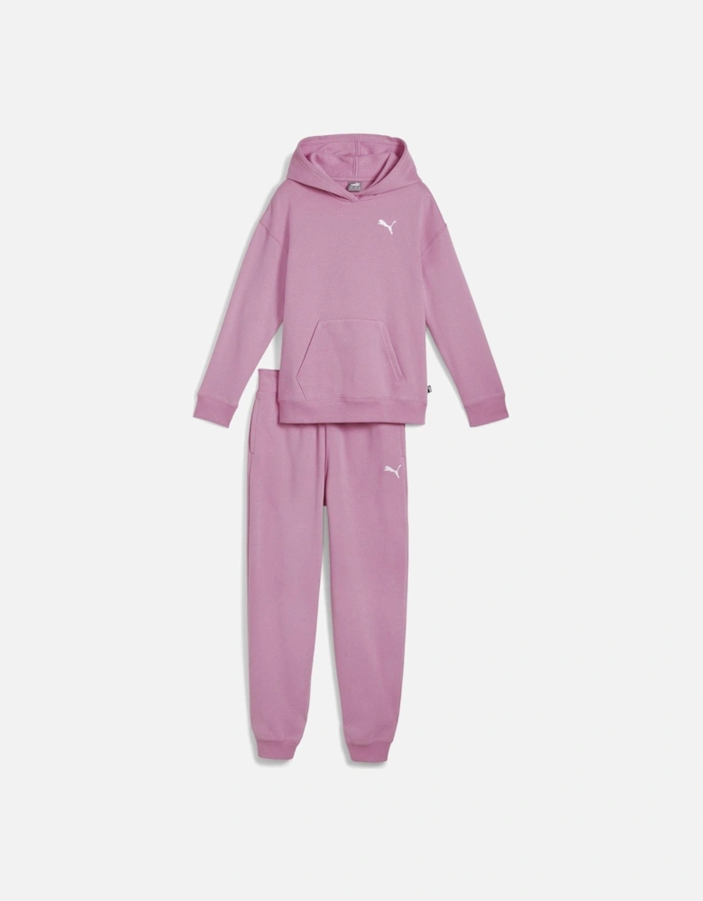 Girls Fleece Loungewear Suit - Purple