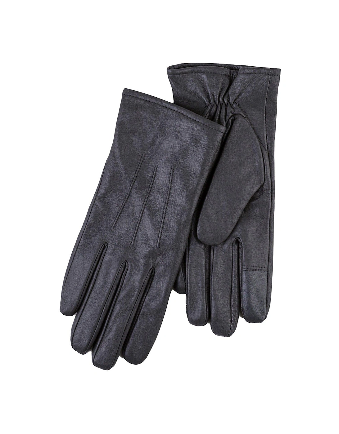 Isotoner 3 Point ST Leather Gloves - Grey, 2 of 1