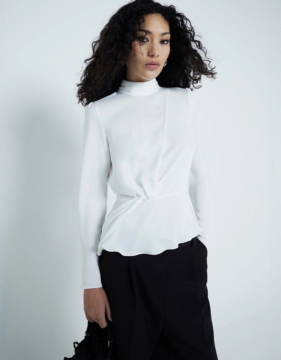 Drape Front Top - White, 5 of 4