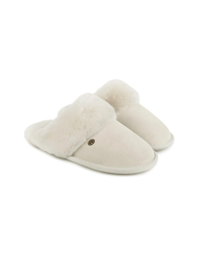 Duchess Mule Slippers - Cream