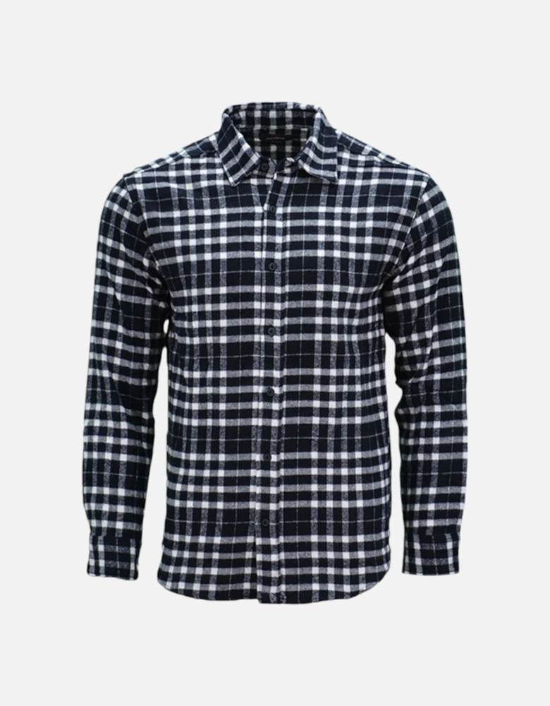 PULL & BEAR Mens Check Shirts Cotton Long Sleeve Soft Flannel Lumberjack Shirt