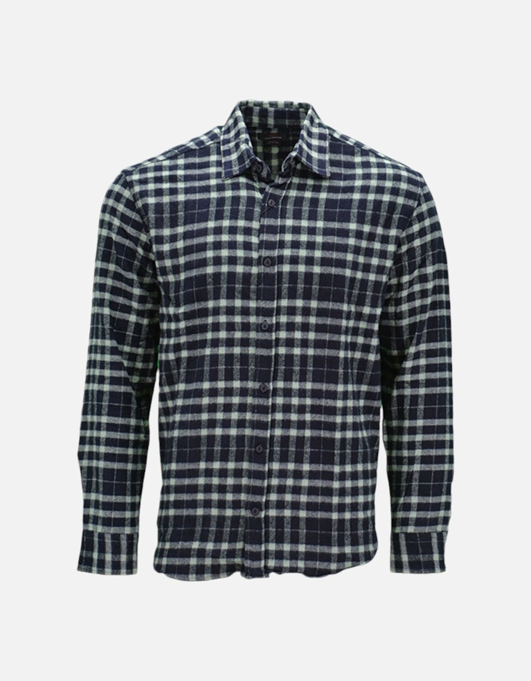 PULL & BEAR Mens Check Shirts Cotton Long Sleeve Soft Flannel Lumberjack Shirt, 2 of 1