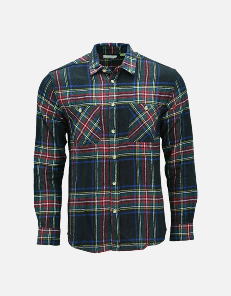 PULL & BEAR Mens Check Shirts Cotton Long Sleeve Soft Flannel Lumberjack Shirt