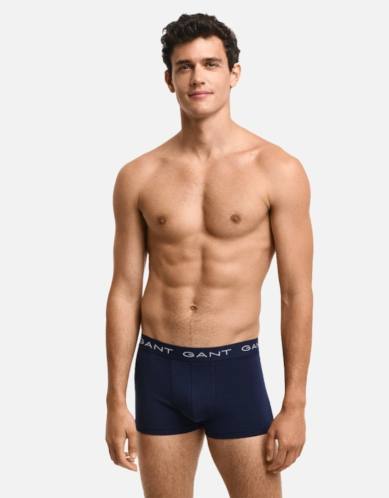 3-Pack Boxer Trunks, Evening Blue