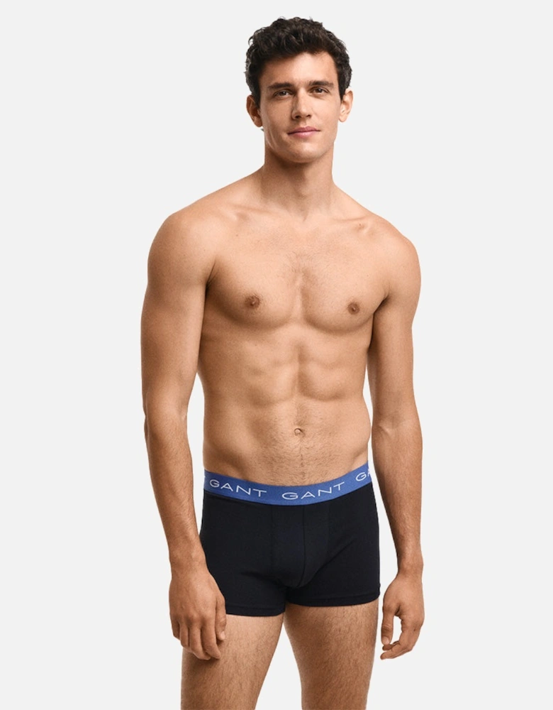 3-Pack Boxer Trunks, Black