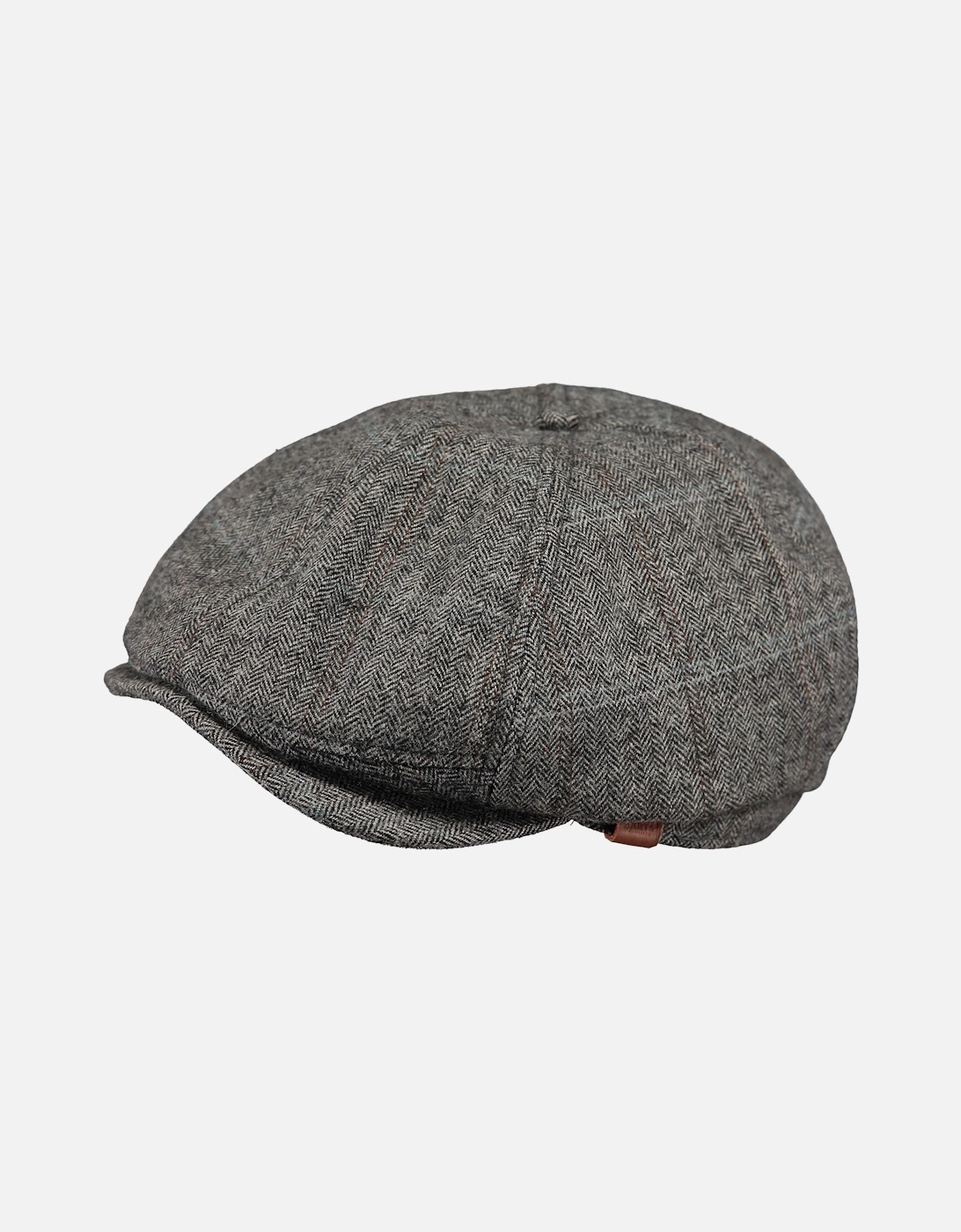 Barts Men's Grey Jamaica Adjustable Warm Wool Flat Cap - : L