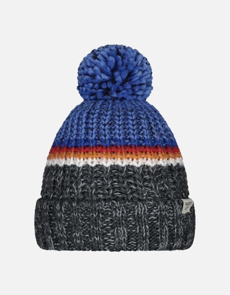 Kids Reggey Cuffed Fleece Lined Bobble Hat