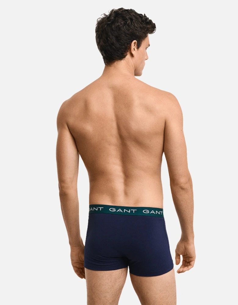 3-Pack Boxer Trunks, Deep Forest