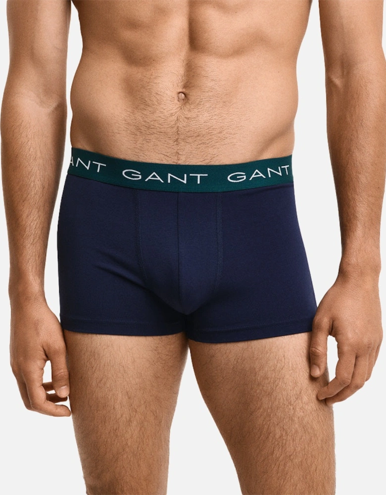 3-Pack Boxer Trunks, Deep Forest