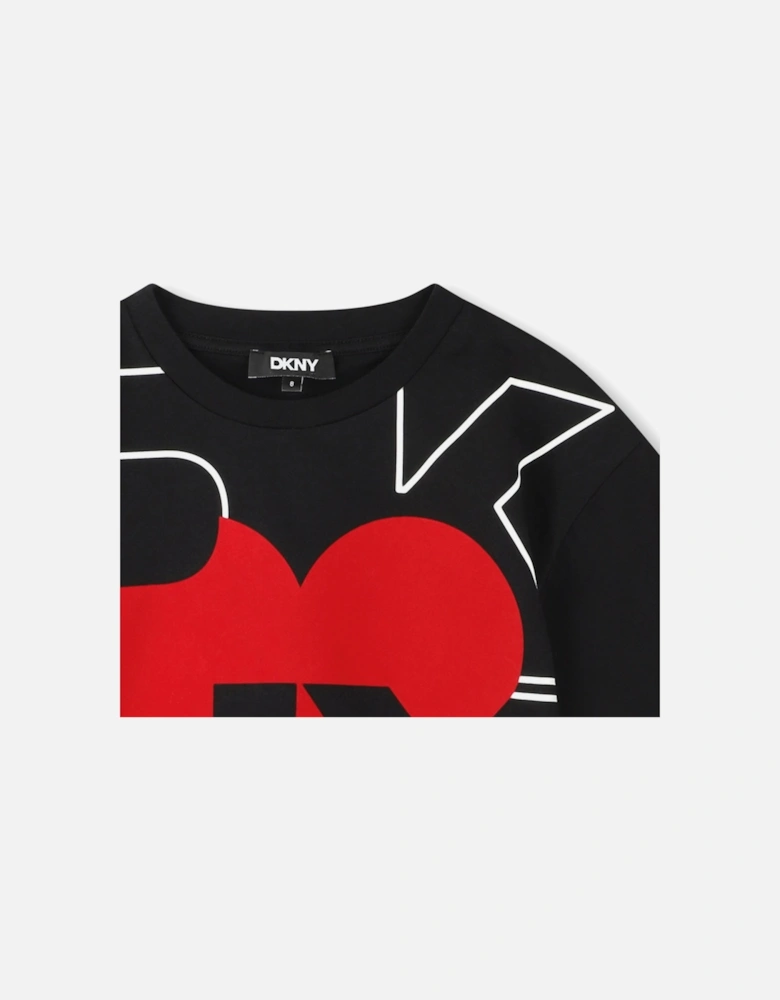 Black Logo Heart T-Shirt