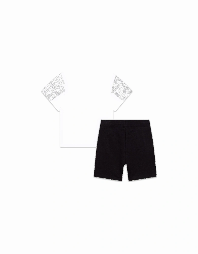 Baby Boys T-shirt And Shorts Set Black